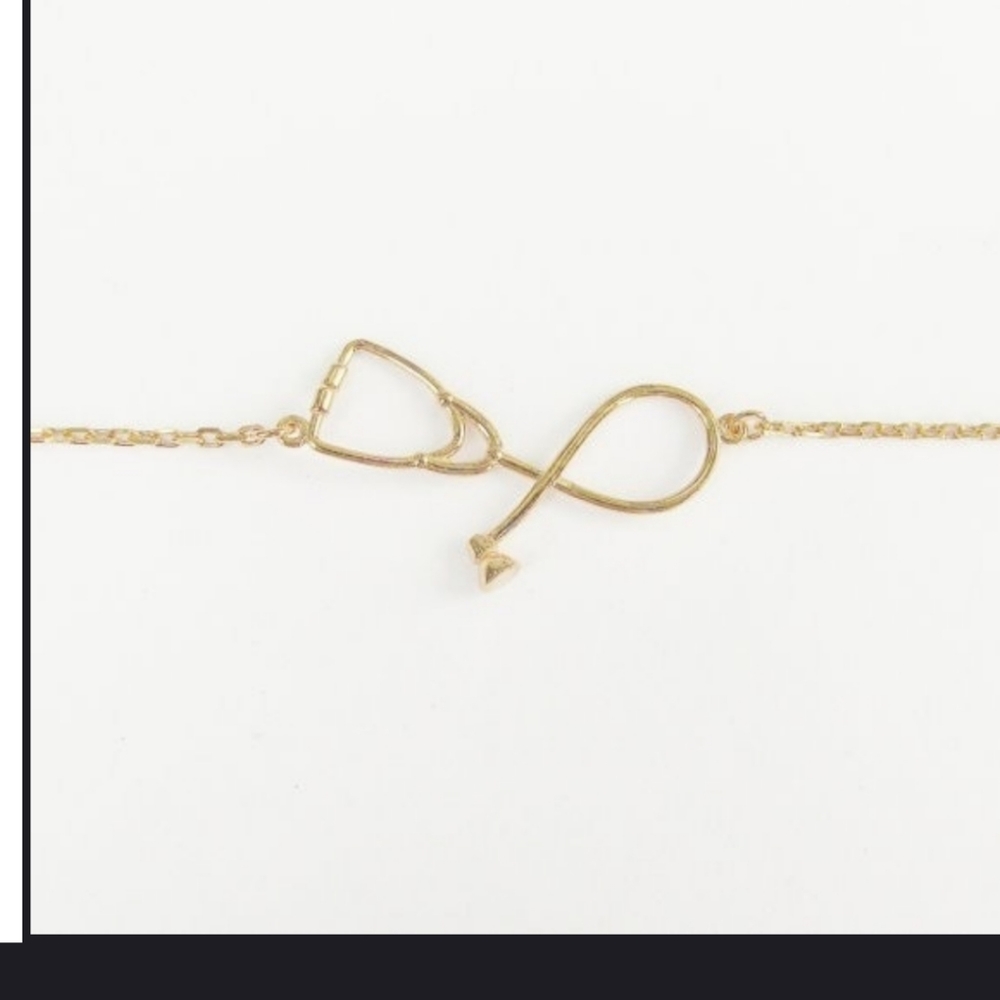 🩺👩‍⚕️👩‍⚕️Very Nice Stethoscope bracelet in GOLD🩺
